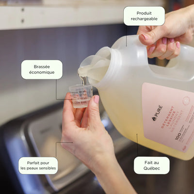 pure détergent lessive fleur d'amandier vrac