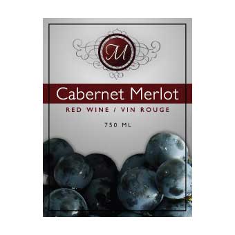 étiquette pour bouteille de vin