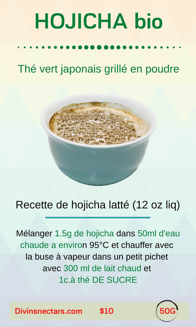 Hojicha Bio grillé en poudre