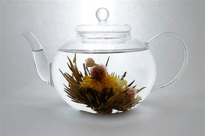 theiere en verre divins nectars theiere faite à la main