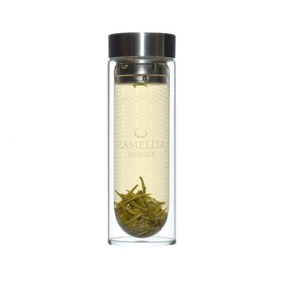 Bouteille à thé en verre - Divins Nectars - bouteille transparente