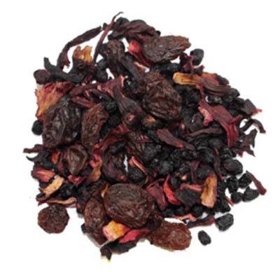mélange sureau et raisin pour the noir, vert ou oolong